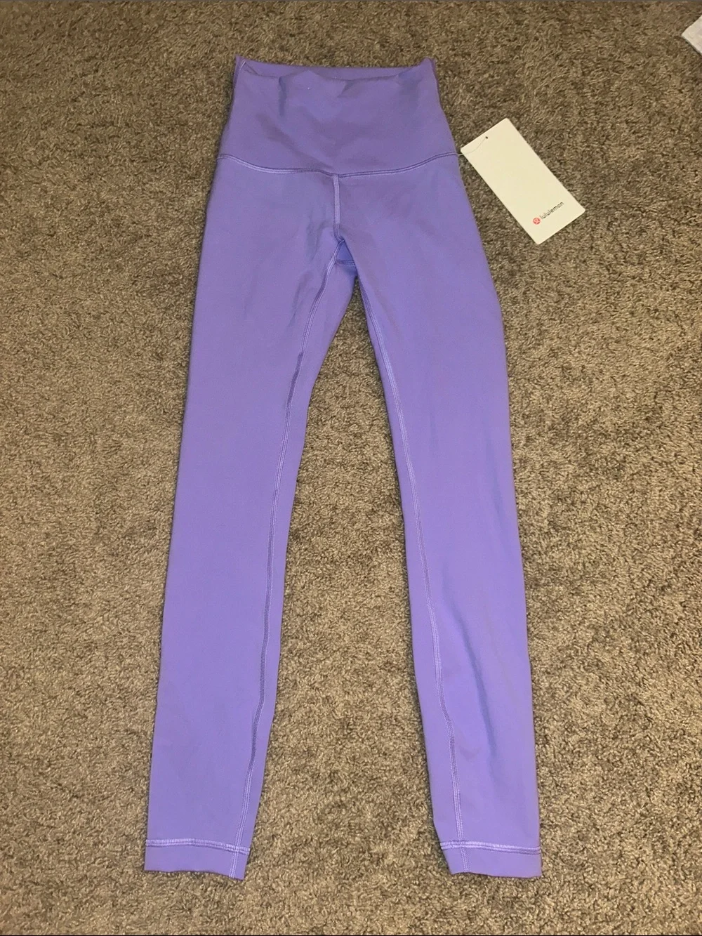 lululemon purple wunder train HR tight 25”